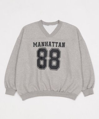 WEGO ゲームロゴビッグスウェット 杢グレー