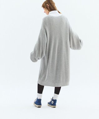 LENO V NECK ONEPIECE　Vネックニットワンピース HEATHER GRAY