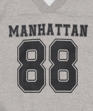 WEGO ゲームロゴビッグスウェット 杢グレー