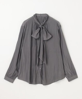 ANY 【洗濯機可】２ＷＡＹボウタイブラウス グレー