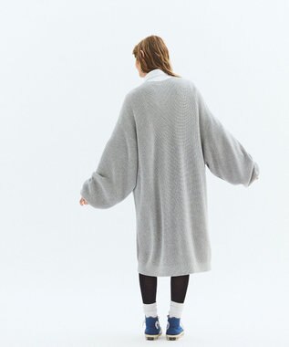 LENO V NECK ONEPIECE　Vネックニットワンピース HEATHER GRAY