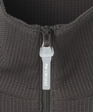 PW CIRCULUS 今が旬トップス！【ドライな肌触り / UV遮蔽率98.9% UVカット / ストレッチ】【WOMEN】ワッフルハーフジップ  ゴルフウェア レディース グレー系