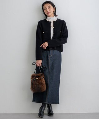 23区 【VIOLAｄORO】ファー ショルダーバッグ ブラウン系