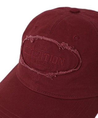 earth music&ecology ダメージロゴキャップ Red