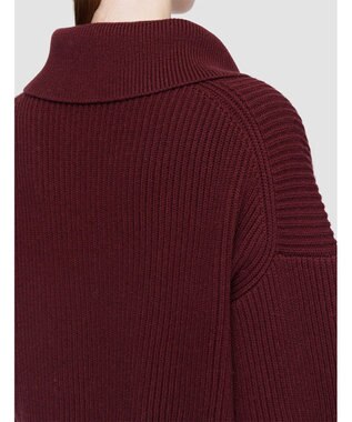 JOSEPH ニューカーディガンステッチ　オープンネックニット Merlot