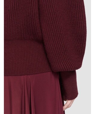 JOSEPH ニューカーディガンステッチ　オープンネックニット Merlot