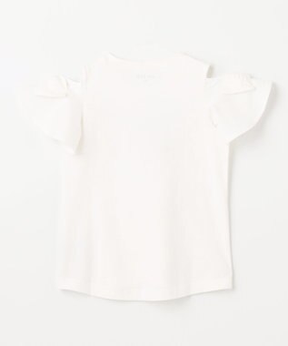 ANY KIDS 接触冷感 いろいろモチーフ Tシャツ ホワイト×アイス