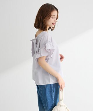 Green Parks ・ＥＬＥＮＣＡＲＥ　ＤＵＥ　バックリボンブラウス Off White