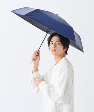 MOONBAT 【遮光100％/超軽量/自動開閉】マジで軽い傘 晴雨兼用 折りたたみ日傘 マジカルテックプロテクション 50cm ディープブルー