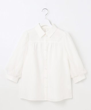 Feroux 【大好評につき追加生産決定！】袖チュールブラウス ホワイト系