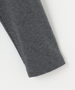 JOSEPH ABBOUD 【保温性/軽量り/ジャパンファブリック】ストライプジャカードジップ  プルオーバー グレー系1