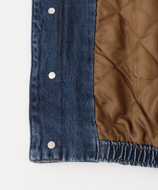 NAVE 【ReNAVE・洗える/中綿】ライトデニム ブルゾン ブルー系