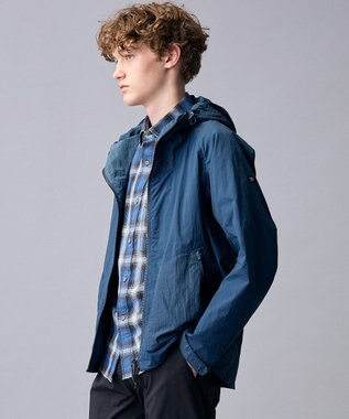 JOSEPH ABBOUD MOUNTAIN 【日本素材/ドライタッチ/軽量/オーガニックコットン】ドライチェック アウトドアシャツ ネイビー系3