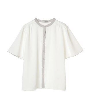 Green Parks ・ＥＬＥＮＣＡＲＥ　ＤＵＥ　バイカラーブラウス Off White