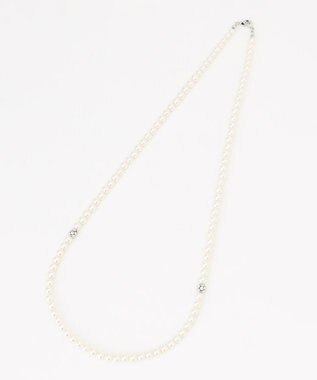 J.PRESS LADIES 【3way】2連パール ネックレス シルバー系