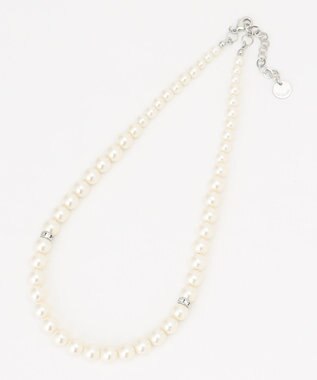 J.PRESS LADIES 【3way】2連パール ネックレス シルバー系