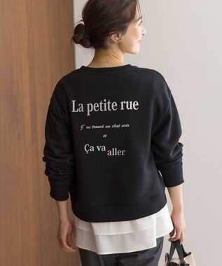 組曲 S シャツコンビティアード ロングＴシャツ アイボリー系