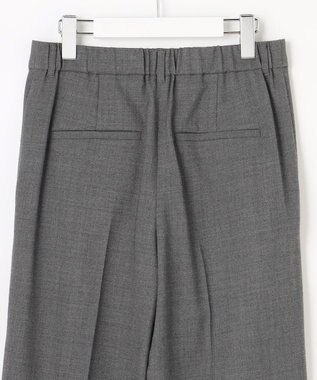 自由区 【SHIHOさん着用】ソフトウールブレンドワイド パンツ チャコールグレー