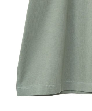 Green Parks フレンチスリーブ刺繍シンプルロゴプルオーバー Khaki