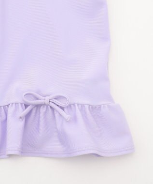 ANY KIDS 【UVカット】フリルラッシュガード ラベンダー