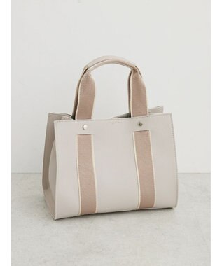 Green Parks ・Ｃｕーｓｈｕｔ　テープスクエアトート Gray Beige