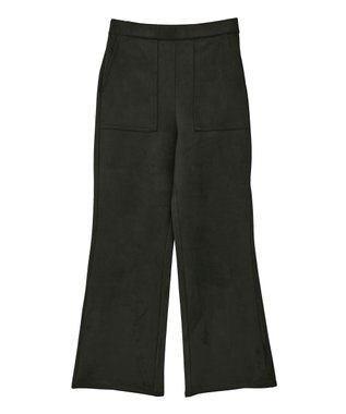 AMERICAN HOLIC ヌバック調ベイカーフレアパンツ Black