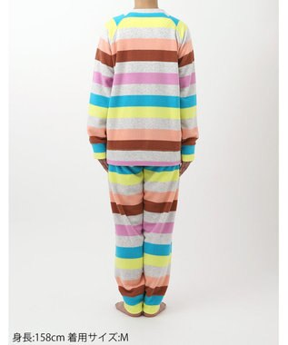 tsumori chisato SLEEP ツモリチサト パジャマ 長袖 長ズボン ルームウェア 綿混(本体) パイル素材 あたたかい 上下セット tsumori chisato SLEEP UDW447 /ワコール グレー