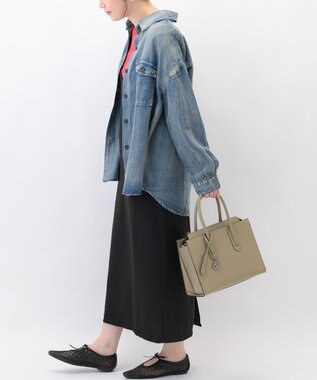 ACE BAGS & LUGGAGE W&.Day/Night スムーク ハンドバッグ B5サイズ 19191 ダブルアンドデイナイト ベージュ