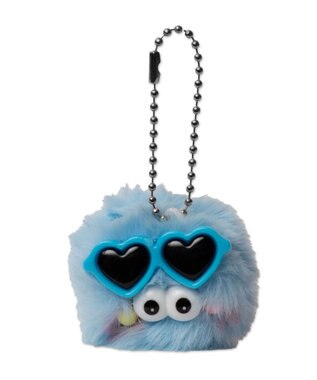 WEGO ミニサングラスモンスターぬいぐるみキーホルダー ブルー