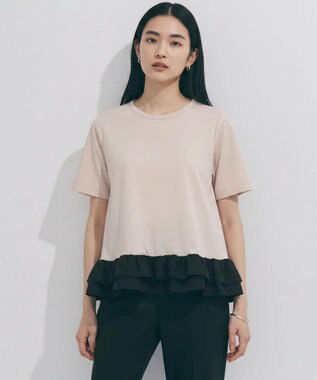 【野呂佳代さん着用】BEAUTY FORM-T フリルヘム Tシャツ