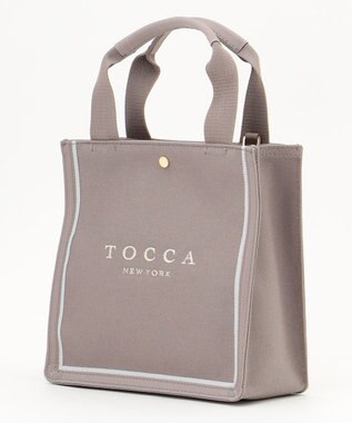 TOCCA 【WEB限定】TABLEAU BAG キャンバスバッグ ライトグレー系