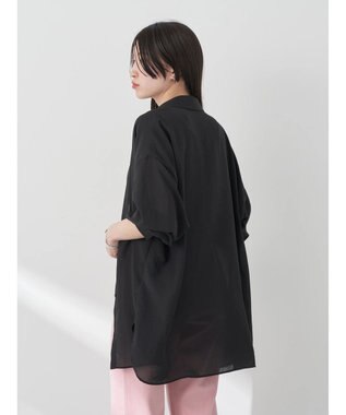 earth music&ecology シアーボーイズライクシャツ Off White