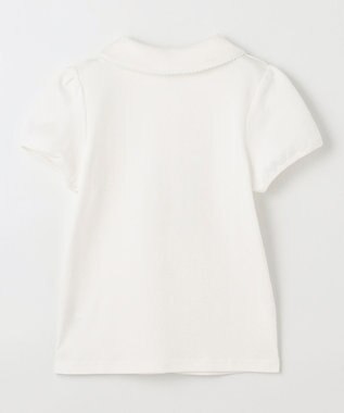 ANY KIDS 丸襟付き 半袖 ブラウス ホワイト