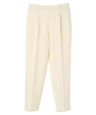 Green Parks きれいシルエットパンツ（アンクルテーパード） Ivory