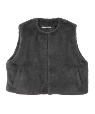 Green Parks ・ＥＬＥＮＣＡＲＥ　ＤＵＥ　フォックス調ファーベスト Charcoal Gray