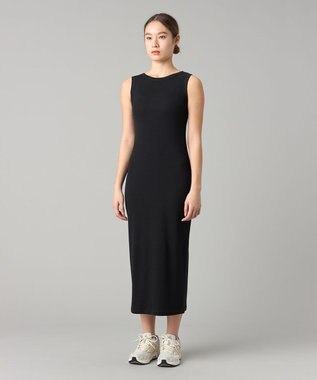 Chacott ソフトリブカットアウトワンピース ブラック