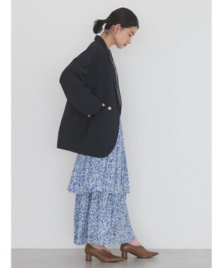 AMERICAN HOLIC ティアードエスニックプリントスカート Blue