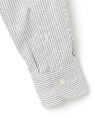 J.PRESS MEN 【Single Needle Tailoring / 形態安定】メランジカラーストライプ シャツ/B.D. ライトグレー系1