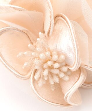 ANY SIS トリムフラワー コサージュ ベージュ