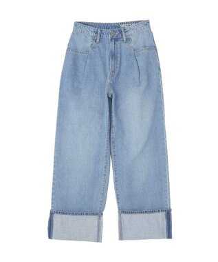 AMERICAN HOLIC ミドルオンスロールアップデニムパンツ Light Indigo
