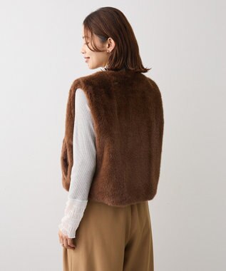 Green Parks ・ＥＬＥＮＣＡＲＥ　ＤＵＥ　フォックス調ファーベスト Brown