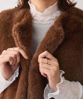 Green Parks ・ＥＬＥＮＣＡＲＥ　ＤＵＥ　フォックス調ファーベスト Brown