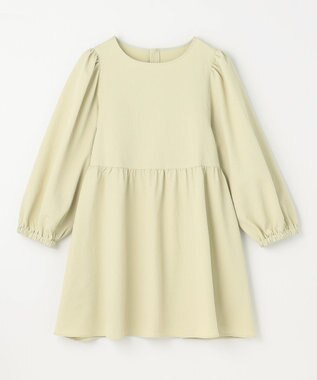 ANY L サッカーパフスリーブブラウス ライム