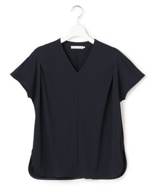 ICB L スパンプラチナム Vネックカットソー ネイビー