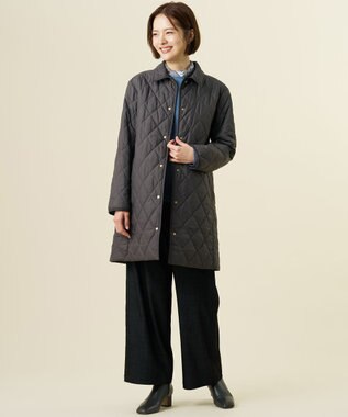 J.PRESS LADIES セルロース デニム ワイドパンツ ブラック系