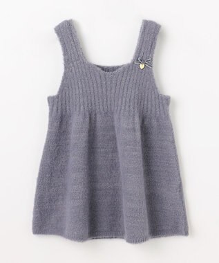 組曲 KIDS 【S-Lサイズ】シャギーニット キャミソール グレー