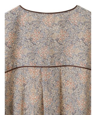 CRAFT STANDARD BOUTIQUE パイピングカフタンワンピース Gray