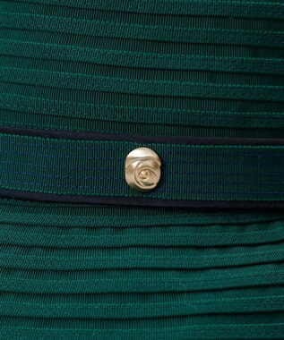 AURORA 【 LANVIN COLLECTION（ランバン コレクション） 】グログランセーラーハット グリーン