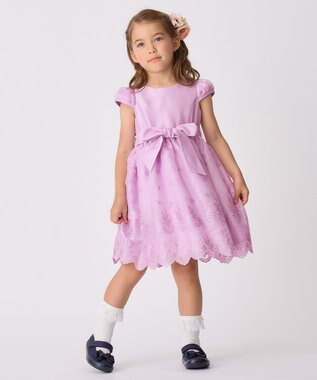 ANY KIDS バックサテンシャンタン ドレス ラベンダー