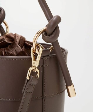 TOPKAPI 【TREASURE TOPKAPI】フェイクレザー バケツ 巾着 ショルダー バッグ トープ